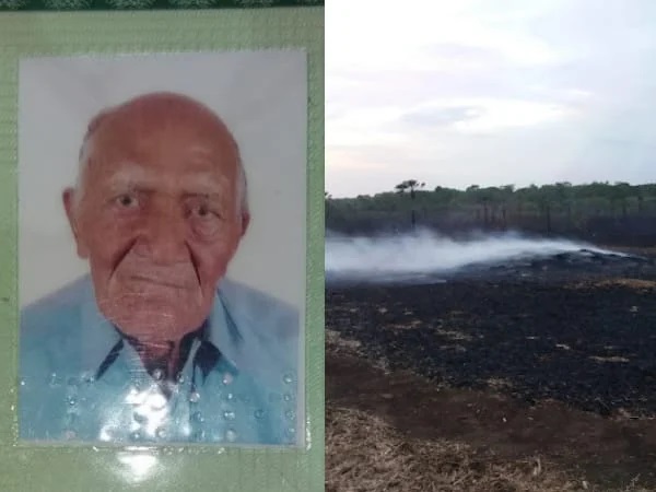 Idoso morre carbonizado após atear fogo em seu próprio terreno no Piauí