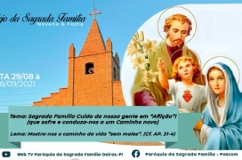 Paróquia da Sagrada Família iniciará Festejo em devoção a Sagrada Família